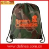 camo drawstring bag