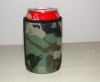 camo neoprene can cooler with base