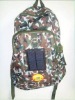 camouflage solar  backpack bag