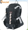 camping backpack of 1680D polyester black