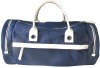 canvas and PU duffel bag