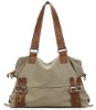 canvas leather bag