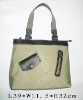 canvas shoulder bag in practical color