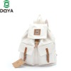 canvas with pu backpack bag