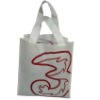 canvas with pvc shopping handbag/canvas with laminating promotion shopping bag