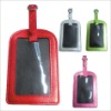 carton luggage tag with strip closure