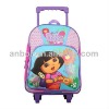 cartoon kids school trolley bag