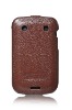 cell phone accessory real leather case for Blackberry 9900
