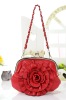 charm leather flower shoulder bag 016