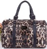 charming double bundle leopard spot PU handbag 2012