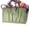 charming lady's handbag green