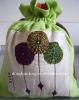 charming recycled high quality drawstring gift bag