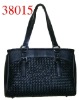 charming woven pattern designer brand CC handbag