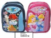 cheap 600D polyester cartoon school bag for girls and boys