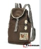 cheap canvas brown girls boys backpacks student bag