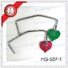 cheap metal heart handbag hook