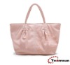 cheap pink pu leather large women handbag shopping bag