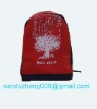 cheap red backpack with 600D polyester