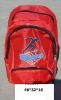 cheap red polyester backpack