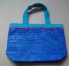 cheapest and fashional!! Paper straw beach bag with coating and sequins( green)