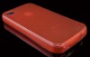 cheapest high quality red soft silicone cover for iphone 4s