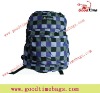 check pattern backpack