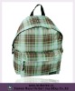 check printing 600d polyester backpack bag