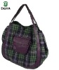 checkered lady bag