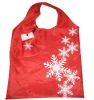 christmas gloves shopping bag 190T polyester