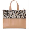 classic cowhide lady hand bag