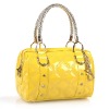 classic yellow fashion clutch bag