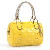 classic yellow fashion clutch bag