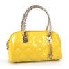 classic yellow fashion clutch bag