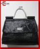 classical leather portable handbag EV1215