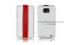 classical stripe leather case for sansuang galaxy s2 i9100