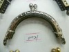 classical women's metal wallet frame clasp