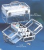 clear Acrylic Cosmetic Case with inner tray