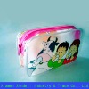 clear PVC Cosmetic bag with beautiful logo printing