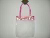 clear cosmetic bag with handle