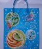 clear pvc shopping bag/pvc hand bag/shopping bag/flower printed bag