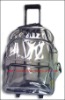 clear pvc trolley school bag,rolling backpack,rucksack, promotion bag,fashion bag,sports bag,Leisure bag