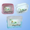 clear zip PVC cosmetic packing D-C169