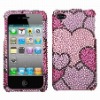 cloudy hearts rhinestone cases for iphone 4