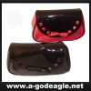 clutch bag made of patent leather