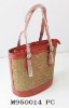 coffee color bamboo placemat PU handbag