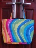 colorful canvas beach bags