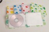 colorful flower frosted  hard cover pp CD bag