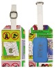 colorful leather luggage tag/leather promotion gift
