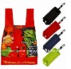 colorful non woven foldable bag with round handle