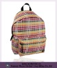 colorful polyester patterned backpack